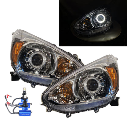 CrazyTheGod Mirage Sixth generation 2014-2020 Pre-Facelift Hatchback LED Headlight Headlamp Chrome for Mitsubishi RHD