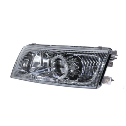CrazyTheGod Mirage 1998-2001 Sedan 4D Guide LED Angel-Eye Projector HID Headlight Headlamp Chrome V2 for Mitsubishi RHD