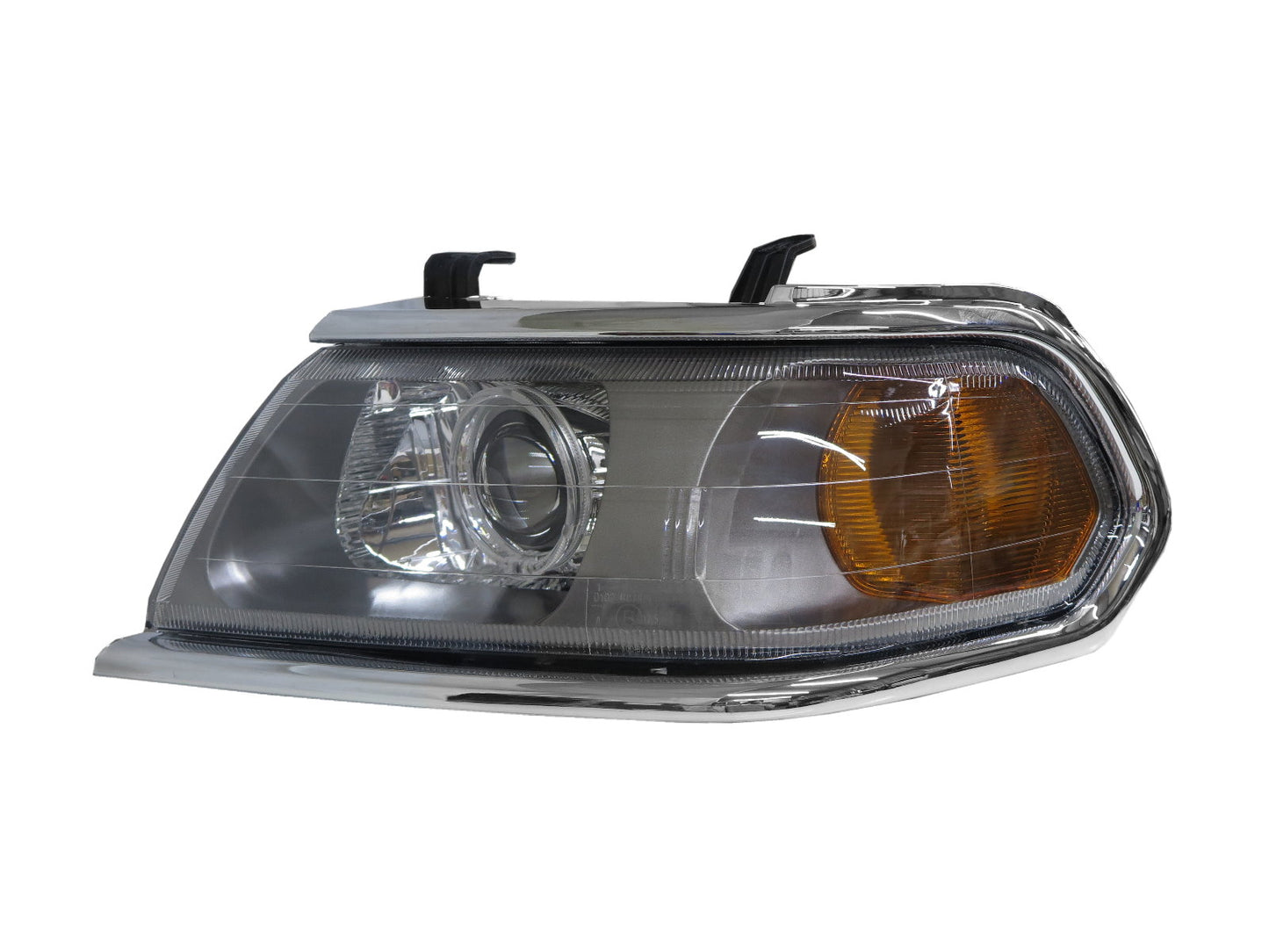 CrazyTheGod Montero Sport thế hệ đầu tiên 2000-2006 Wagon 5D Guide LED Angel-Eye Projector Headlight Đèn pha mạ crôm US cho Mitsubishi RHD