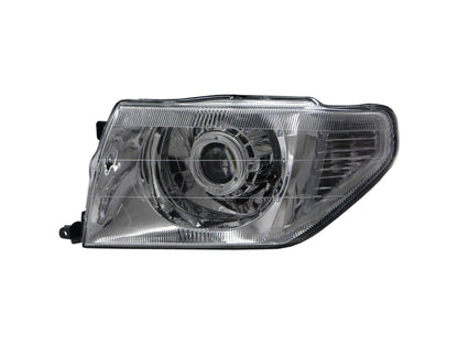 CrazyTheGod Montero iO 1998-2015 SUV 3D/5D Guide LED Angel-Eye Projector Headlight Đèn pha mạ crôm cho Mitsubishi LHD