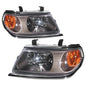 CrazyTheGod Pajero Sport First generation 2000-2006 SUV 5D Clear Headlight Headlamp W/O Motor Chrome US for Mitsubishi LHD