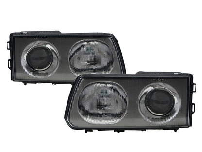 CrazyTheGod StarWagon L300 1993-present VAN 4D Projector Glass Headlight Headlamp Chrome for Mitsubishi RHD