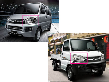 CrazyTheGod Veryca ไฟหน้ารถบรรทุก 2D/4D แบบใส ปี 2013-ปัจจุบัน โครเมียม สำหรับ Mitsubishi LHD