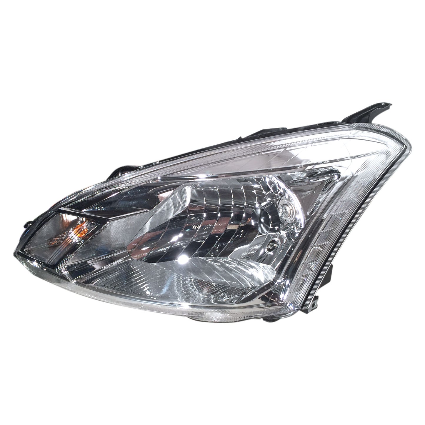 CrazyTheGod Zinger Second generation 2015-2019 MPV/Pickup 2D/5D Clear Headlight Headlamp W/ Motor Chrome for Mitsubishi LHD