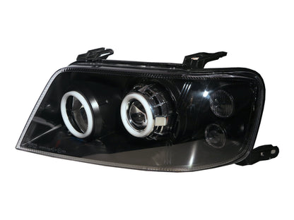 CrazyTheGod Mariner First generation 2004-2007 Facelift SUV 5D Cotton Halo Projector Headlight Headlamp Black for Mercury RHD