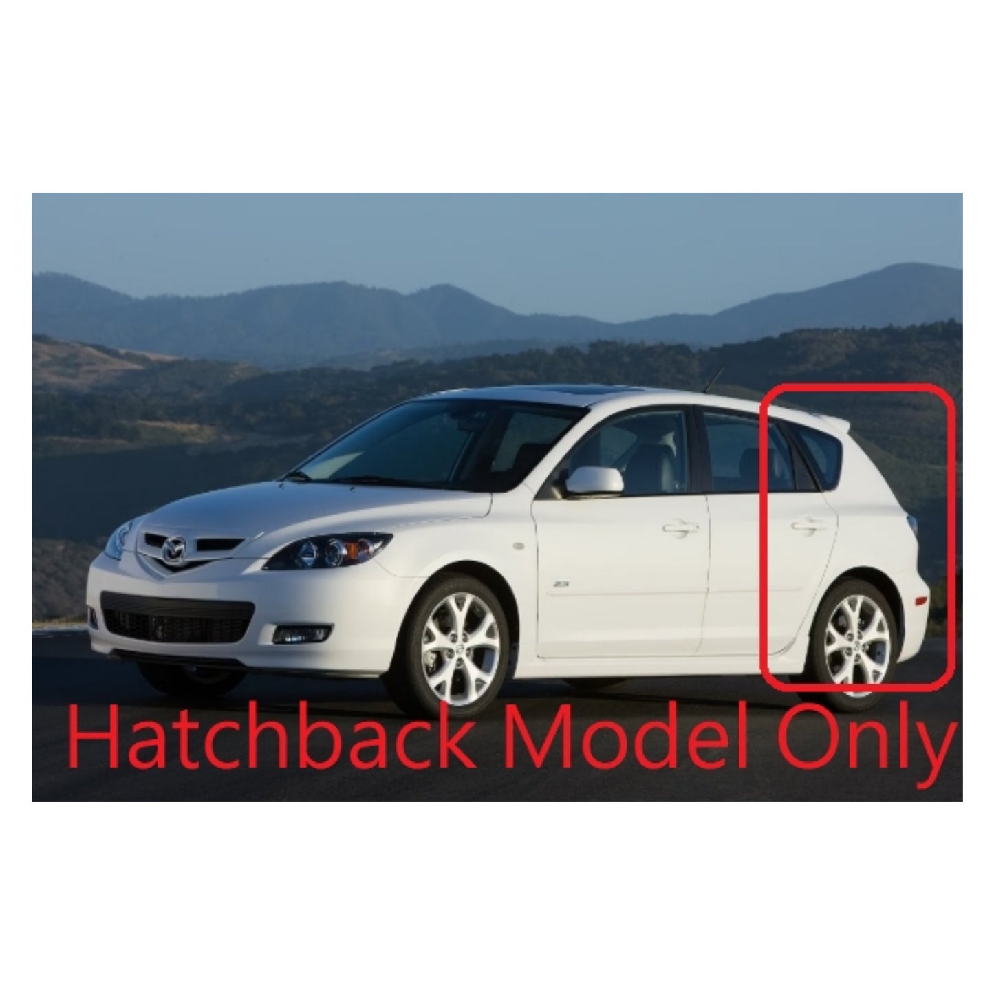 CrazyTheGod Mazda3/Axela BK 2003-2009 Hatchback 5D Guide LED Angel-Eye Headlight Headlamp Black for MAZDA RHD