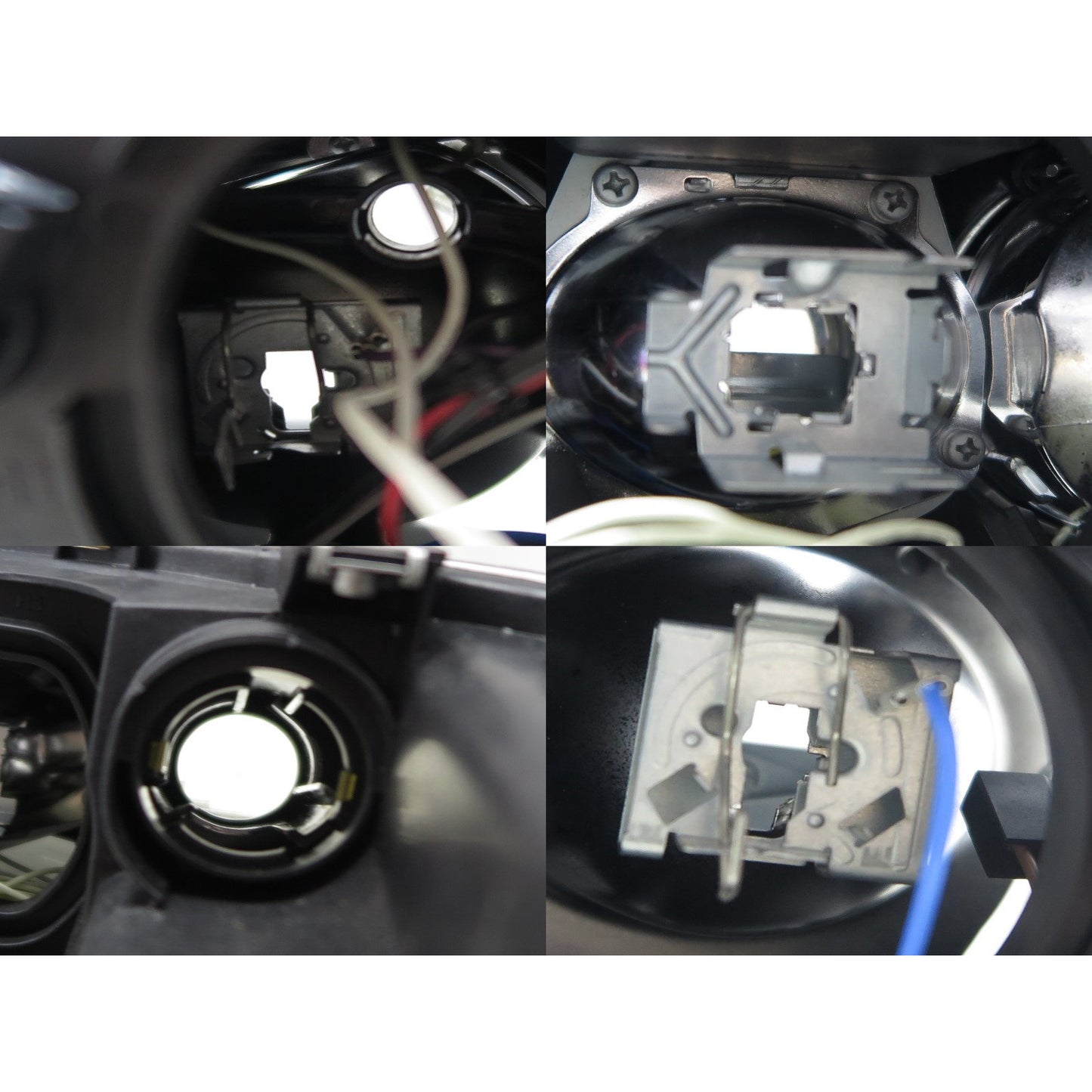 CrazyTheGod Mazda 6 GG1 ไฟหน้าแบบโปรเจคเตอร์ Angel-Eye LED 4D/5D Guide รุ่นแรกสำหรับ MAZDA RHD ปี 2002-2008 Sedan/Hatchback/Wagon สีดำ