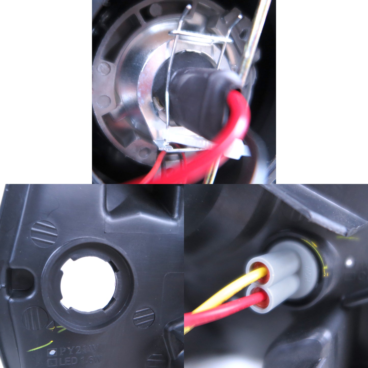 CrazyTheGod AZ-Offroad First generation 1998-2018 SUV 2D Guide LED Angle-Eye Projector Headlight Headlamp Black for MAZDA LHD