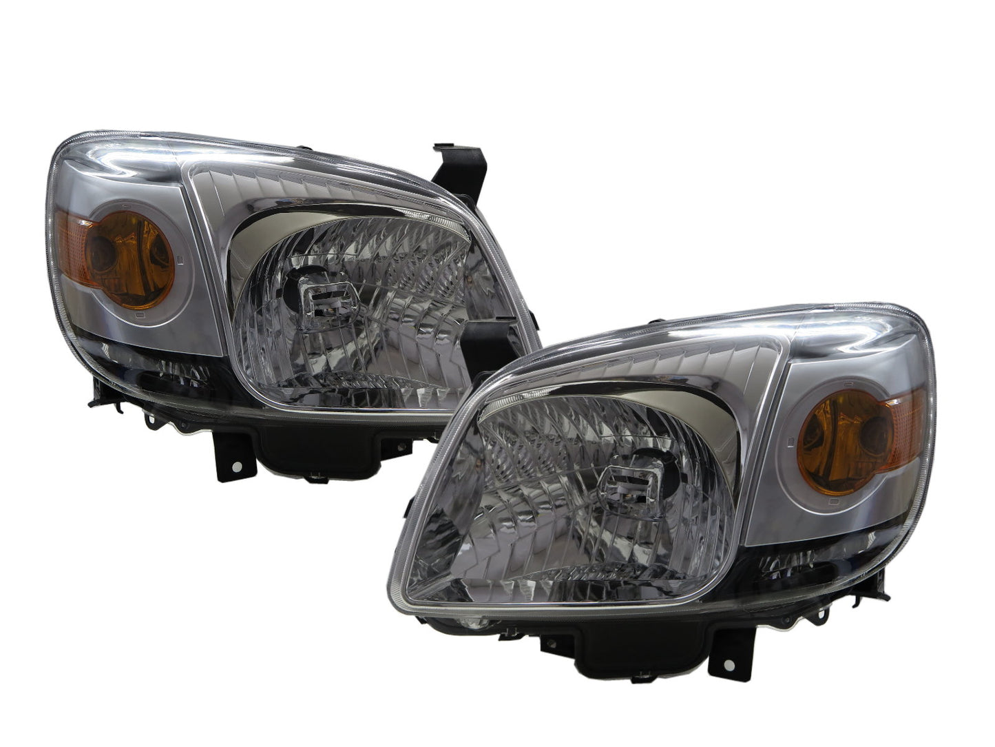 CrazyTheGod BT-50 J97M First generation 2006-2011 Pickup 2D/4D Clear Headlight Headlamp Chrome for MAZDA LHD