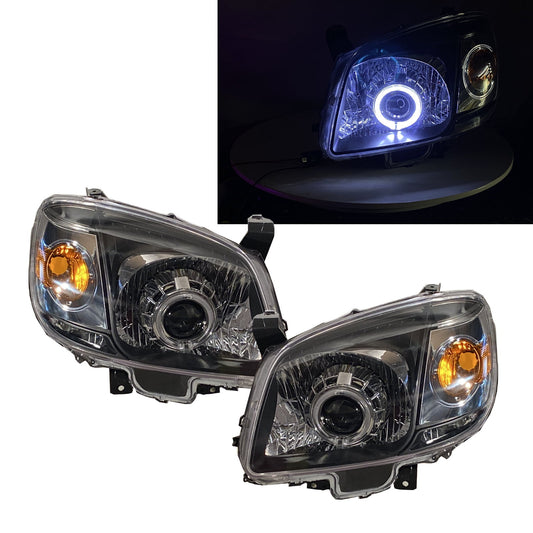 CrazyTheGod BT-50 J97M First generation 2006-2011 Pickup 2D/4D Guide LED Angel-Eye Projector HID Headlight Headlamp Black for MAZDA RHD