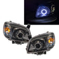 CrazyTheGod BT-50 J97M รถกระบะรุ่นแรก ปี 2006-2011 2D/4D Guide LED Angel-Eye Projector ไฟหน้า HID สีดำ สำหรับ MAZDA RHD