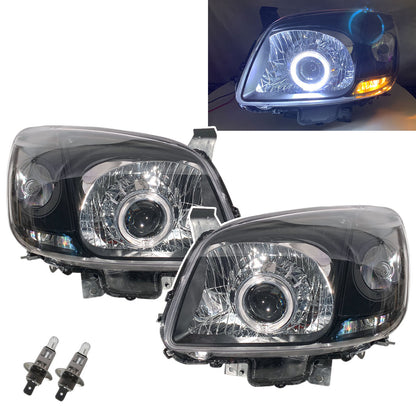 CrazyTheGod BT-50 J97M First generation 2006-2011 Pickup 2D/4D Guide LED Angel-Eye Projector Headlight Headlamp Black for MAZDA LHD