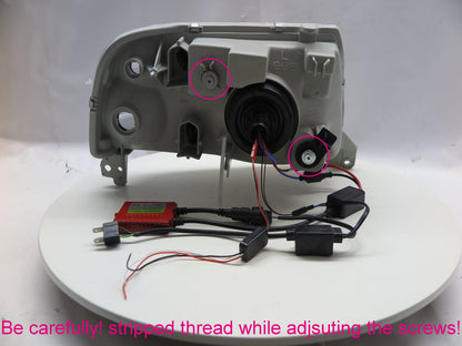 CrazyTheGod Proceed Levante Second generation 1997-1999 SUV 3D/5D Ubar Projector Headlight Headlamp Chrome for MAZDA RHD