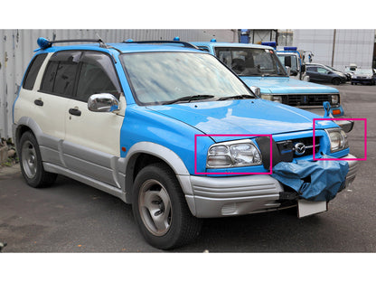 CrazyTheGod Proceed Levante Second generation 1997-1999 SUV 3D/5D Ubar Projector Headlight Headlamp Chrome for MAZDA RHD