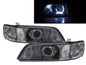 CrazyTheGod Cefiro A32 1995-1998 Sedan/Wagon 4D/5D Đèn pha LED Angel-Eye Projector Đèn pha mạ crôm US cho NISSAN RHD