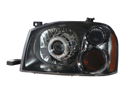 CrazyTheGod NAVARA D22 First generation 2001-2004 Pickup Truck/Ute/Bakkie 2D/4D Guide LED Angel-Eye Projector Headlight Headlamp Black for NISSAN RHD