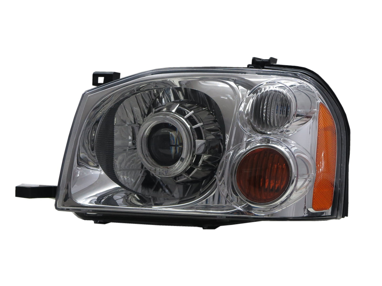 CrazyTheGod NAVARA D22 First generation 2001-2004 Pickup Truck/Ute/Bakkie 2D/4D Guide LED Angel-Eye Projector Headlight Headlamp Chrome for NISSAN LHD