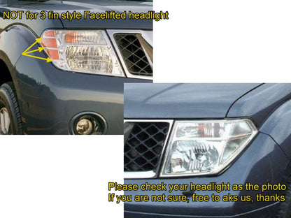 CrazyTheGod FRONTIRE NAVARA D40 Second generation 2005-2010 PRE-FACELIFT Truck 2D/4D CCFL Projector Headlight Headlamp Chrome V2 for NISSAN RHD