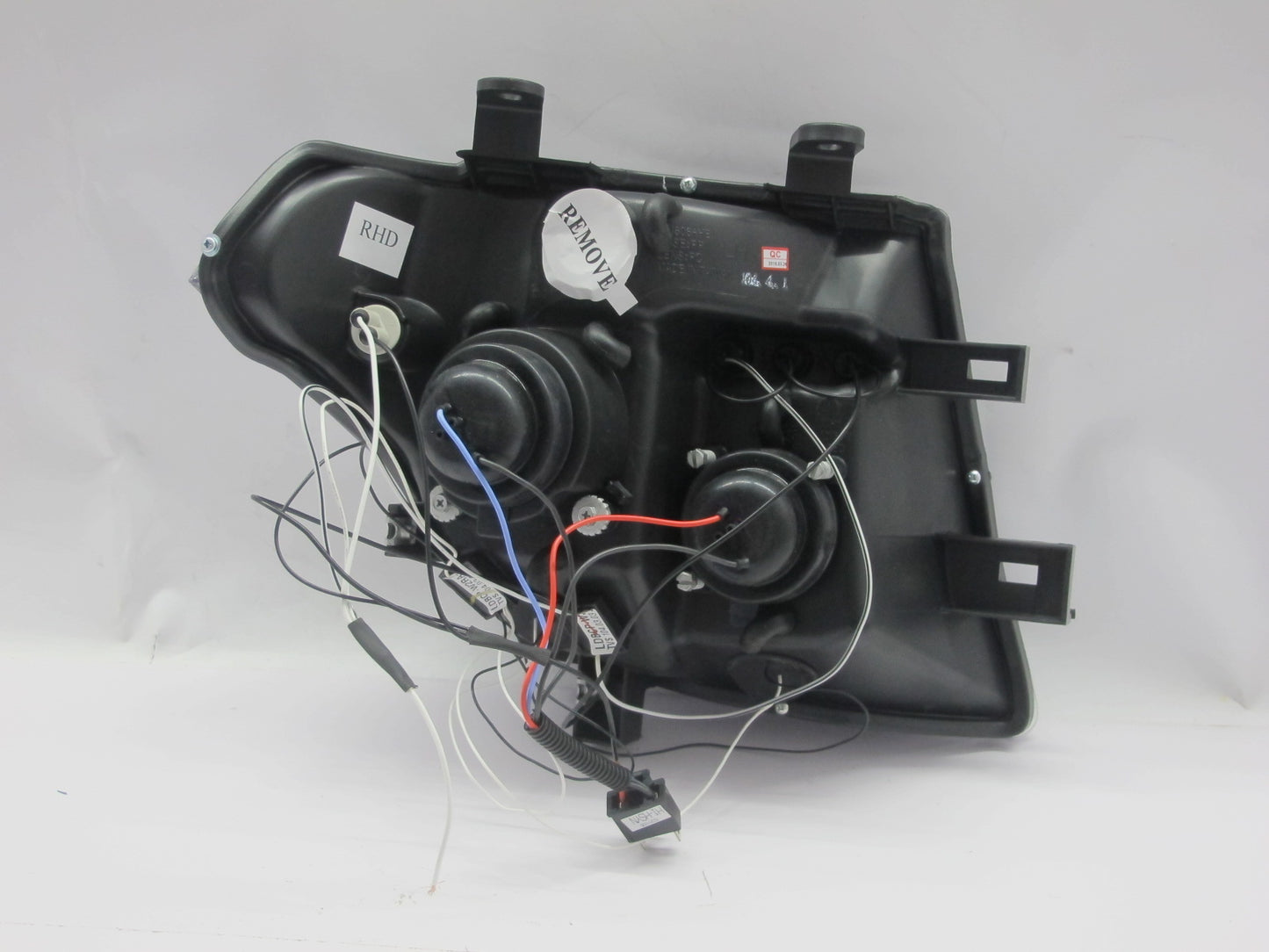 CrazyTheGod FRONTIRE NAVARA D40 Second generation 2005-2010 PRE-FACELIFT Truck 2D/4D LED Halo Projector Headlight Headlamp Black for NISSAN LHD