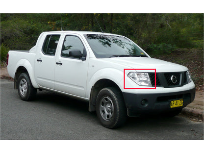 CrazyTheGod FRONTIRE NAVARA D40 Second generation 2005-2010 PRE-FACELIFT Truck 2D/4D LED Halo Projector Headlight Headlamp Black for NISSAN LHD