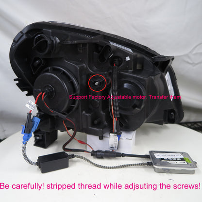 CrazyTheGod Dualis J10 First generation 2006-2009 SUV 5D Guide LED Angel-Eye Projector Headlight Headlamp Chrome for NISSAN RHD
