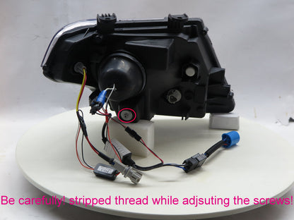 CrazyTheGod FRONTIER NAVARA D40 Second generation 2009-2017 Facelift SUV 5D Guide LED Angel-Eye Projector Headlight Headlamp Chrome for NISSAN LHD