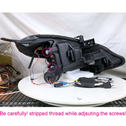 CrazyTheGod Latio N17 2014-2020 Facelift Sedan 4D Guide LED Angel-Eye Projector HID Headlight Headlamp Black EU V2 for NISSAN RHD