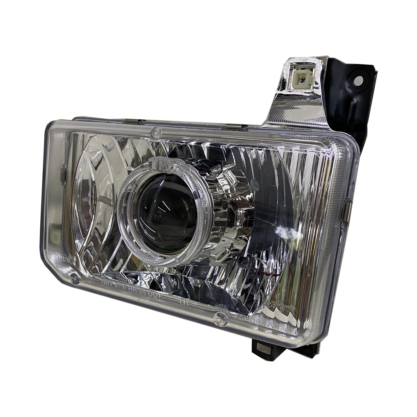 CrazyTheGod Big M First generation 1988-1995 SUV 2D/4D Dual LED Headlight Headlamp Chrome EU V4 for NISSAN LHD