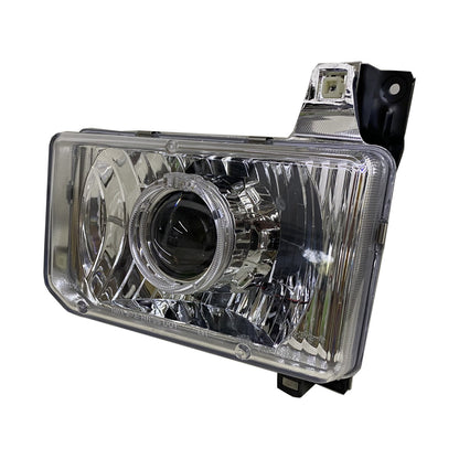 CrazyTheGod Big M First generation 1988-1995 SUV 2D/4D Dual LED Headlight Headlamp Chrome EU V4 for NISSAN LHD