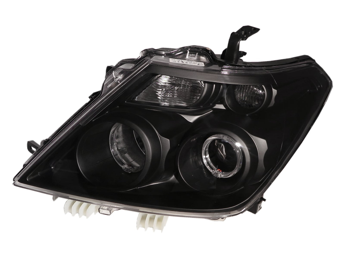 CrazyTheGod Patrol Royale 2015-Present Wagon/SUV 5D LED Angel-Eye Projector Headlight Headlamp Black for NISSAN LHD