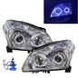 CrazyTheGod Qashqai/Qashqai+2 J10 First generation 2006-2009 Pre-Facelift SUV 5D Dual LED Headlight Headlamp Chrome for NISSAN LHD
