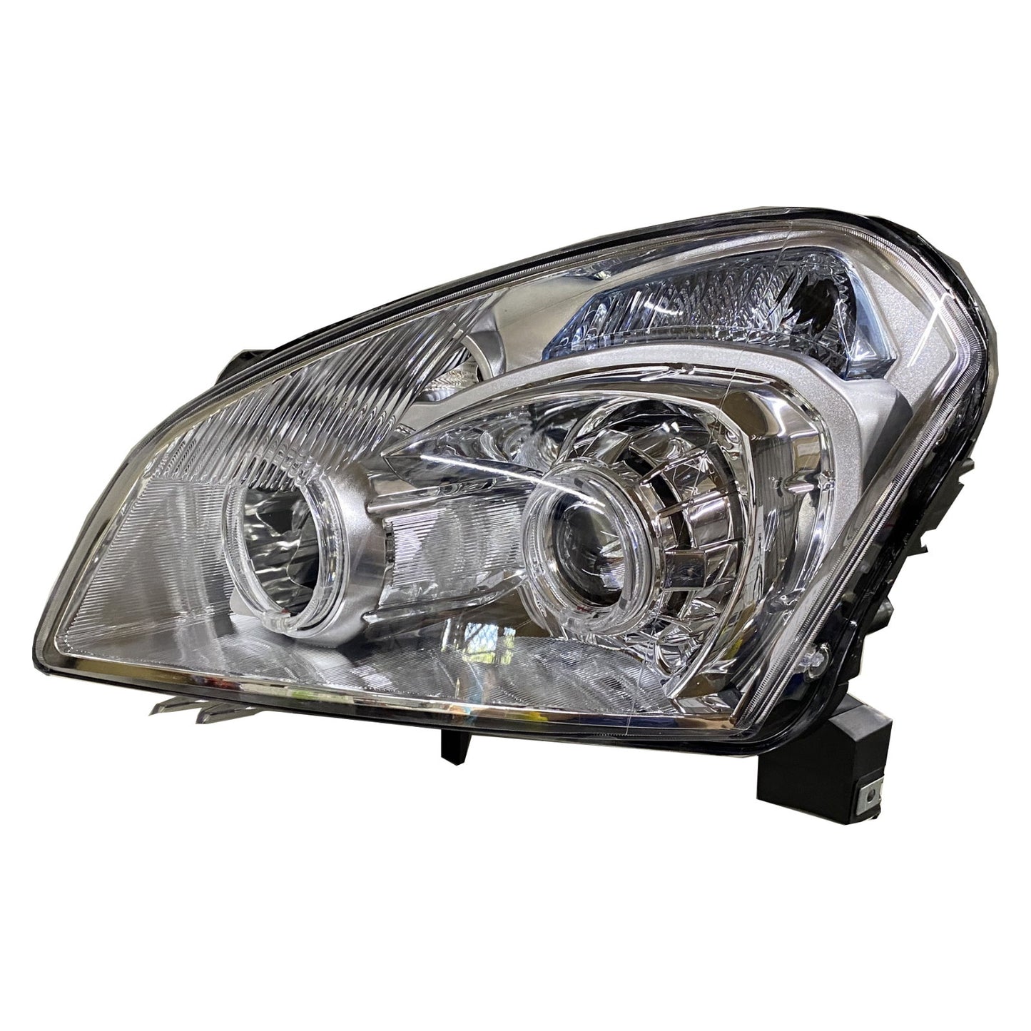 CrazyTheGod Qashqai/Qashqai+2 J10 First generation 2006-2009 Pre-Facelift SUV 5D Dual LED Headlight Headlamp Chrome for NISSAN LHD