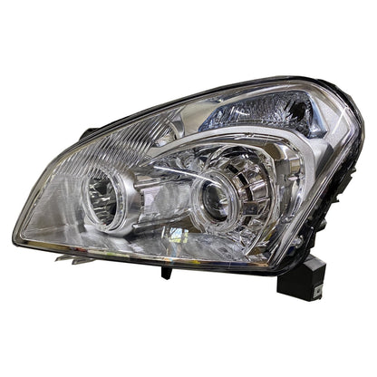 CrazyTheGod Qashqai/Qashqai+2 J10 First generation 2006-2009 Pre-Facelift SUV 5D Dual LED Headlight Headlamp Chrome for NISSAN LHD