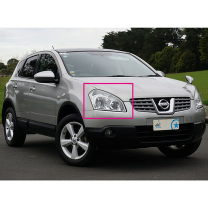 CrazyTheGod Dualis J10 First generation 2006-2009 Pre-Facelift SUV 5D Dual LED Headlight Headlamp Chrome for NISSAN LHD