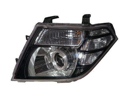 CrazyTheGod PATHFINDER R51 ไฟหน้าโปรเจคเตอร์ LED Angel-Eye สำหรับ SUV Facelift รุ่นปี 2009-2013 รุ่นที่สาม สีดำ US สำหรับ NISSAN RHD