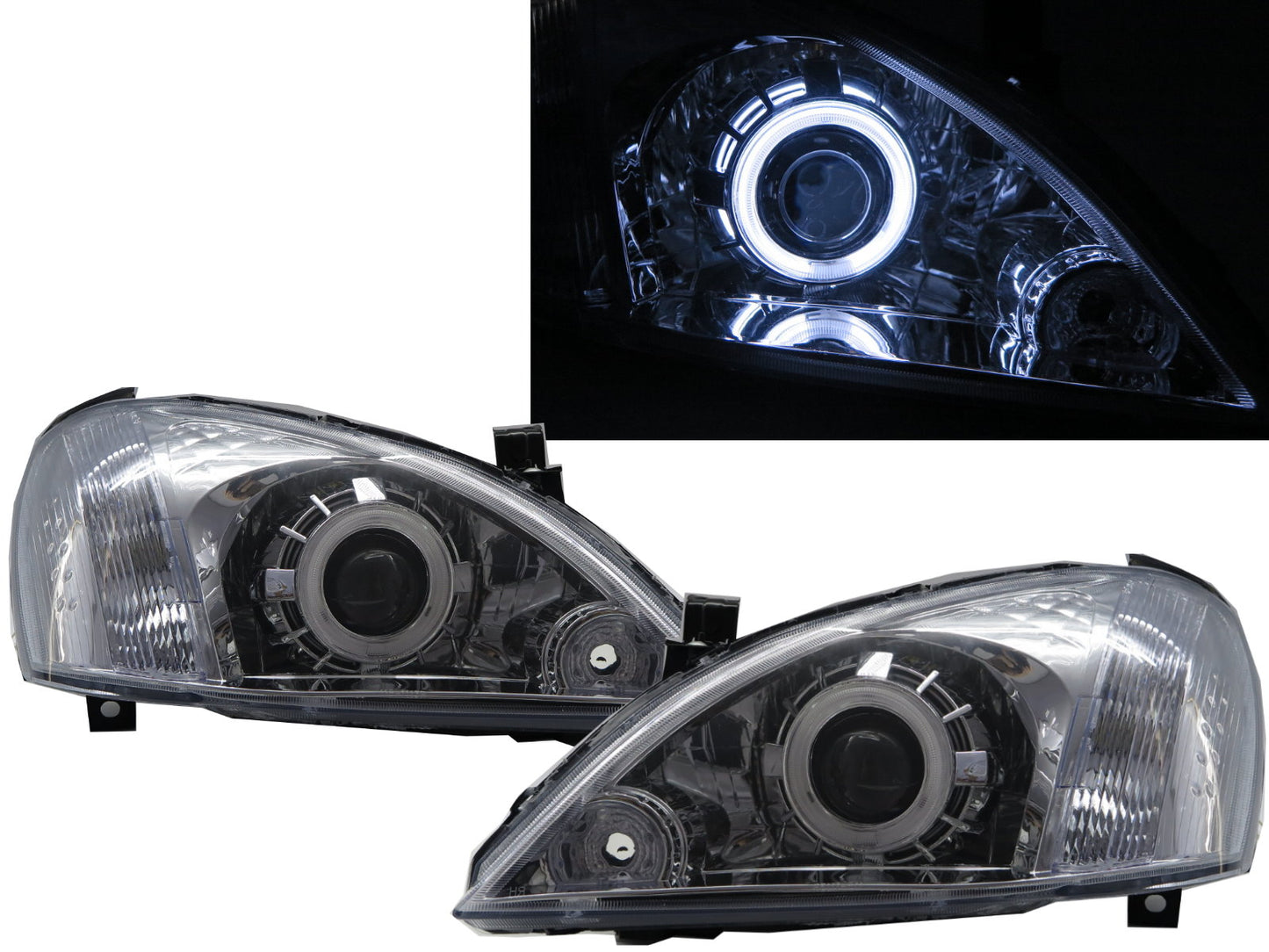 CrazyTheGod Sentra M1 2003-2006 Sedan 4D CCFL Projector Headlight Headlamp Chrome ASIA for NISSAN RHD