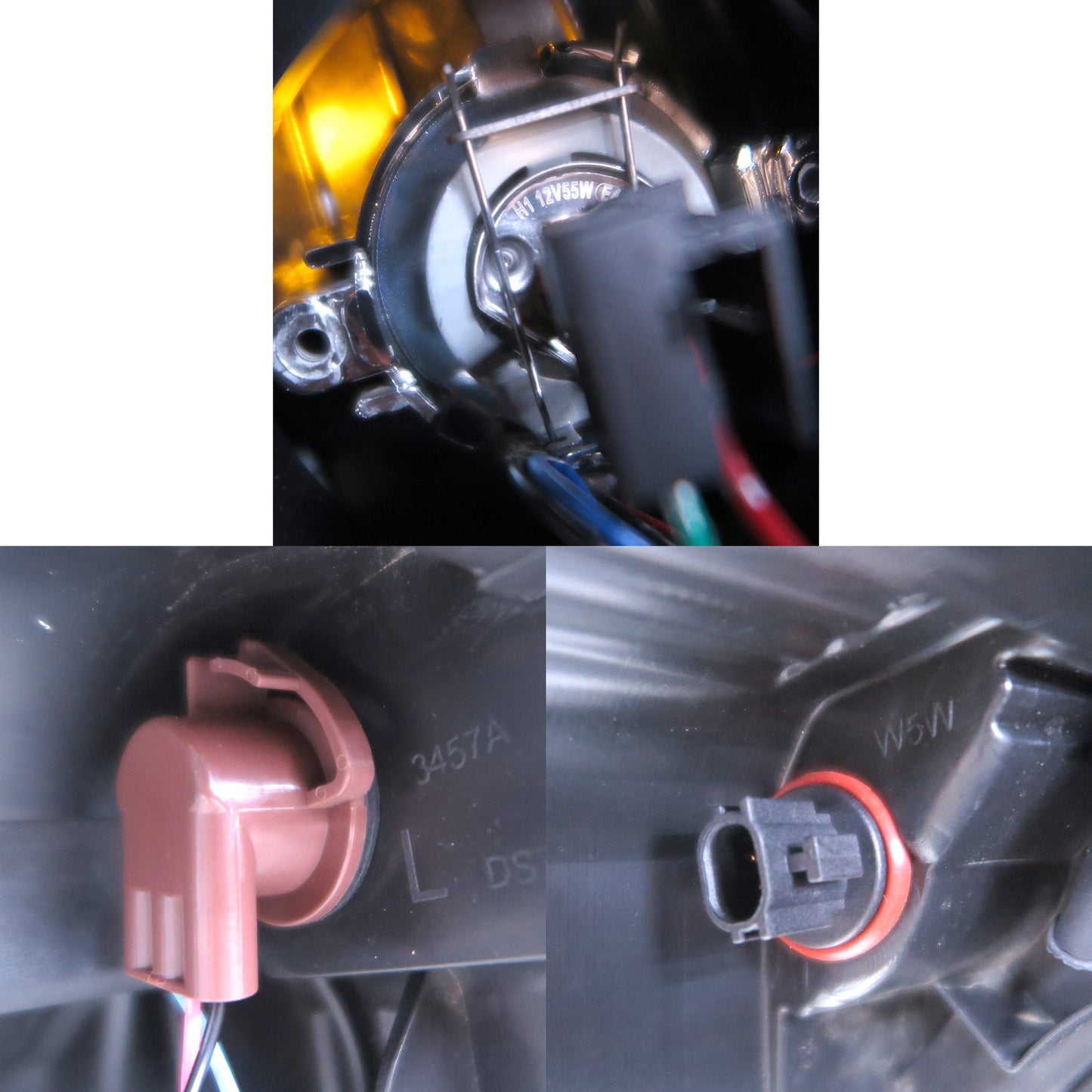 CrazyTheGod Sunny N17 2014-2019 Facelift Sedan 4D Guide LED Halo LED Bar Headlight Headlamp W/O Motor Black V2 for NISSAN RHD