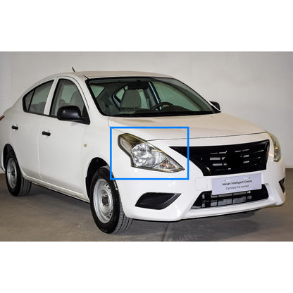 CrazyTheGod Sunny N17 2014-2020 Facelift Sedan 4D Guide LED Angel-Eye Projector HID Headlight Headlamp Black US V2 for NISSAN LHD