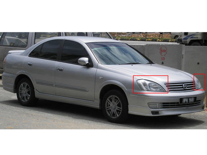 CrazyTheGod Sunny M1 2003-2006 Sedan 4D CCFL Đèn pha máy chiếu Đèn pha màu đen ASIA cho NISSAN LHD