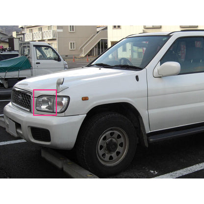 CrazyTheGod TERRANO R50 ไฟหน้าแบบ 5D ใส รุ่นที่สอง สำหรับรถ SUV ปี 1999-2004 โครเมียม V2 สำหรับ NISSAN LHD