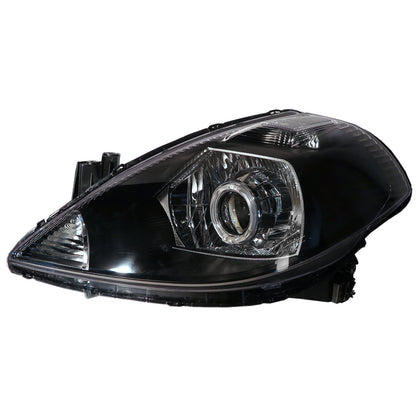 CrazyTheGod TIIDA C11 ไฟหน้า LED โปรเจ็กเตอร์ฮาโล HID 4D/5D Guide รุ่นแรก ปี 2004-2012 Sedan/Hatchback สีดำ สำหรับ NISSAN RHD