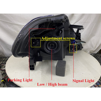 CrazyTheGod VERSA C11 ไฟหน้าแบบใสสำหรับรถรุ่น Sedan/Hatchback 4D/5D รุ่นแรก ปี 2006-2012 โครเมียม US V1 สำหรับ NISSAN LHD