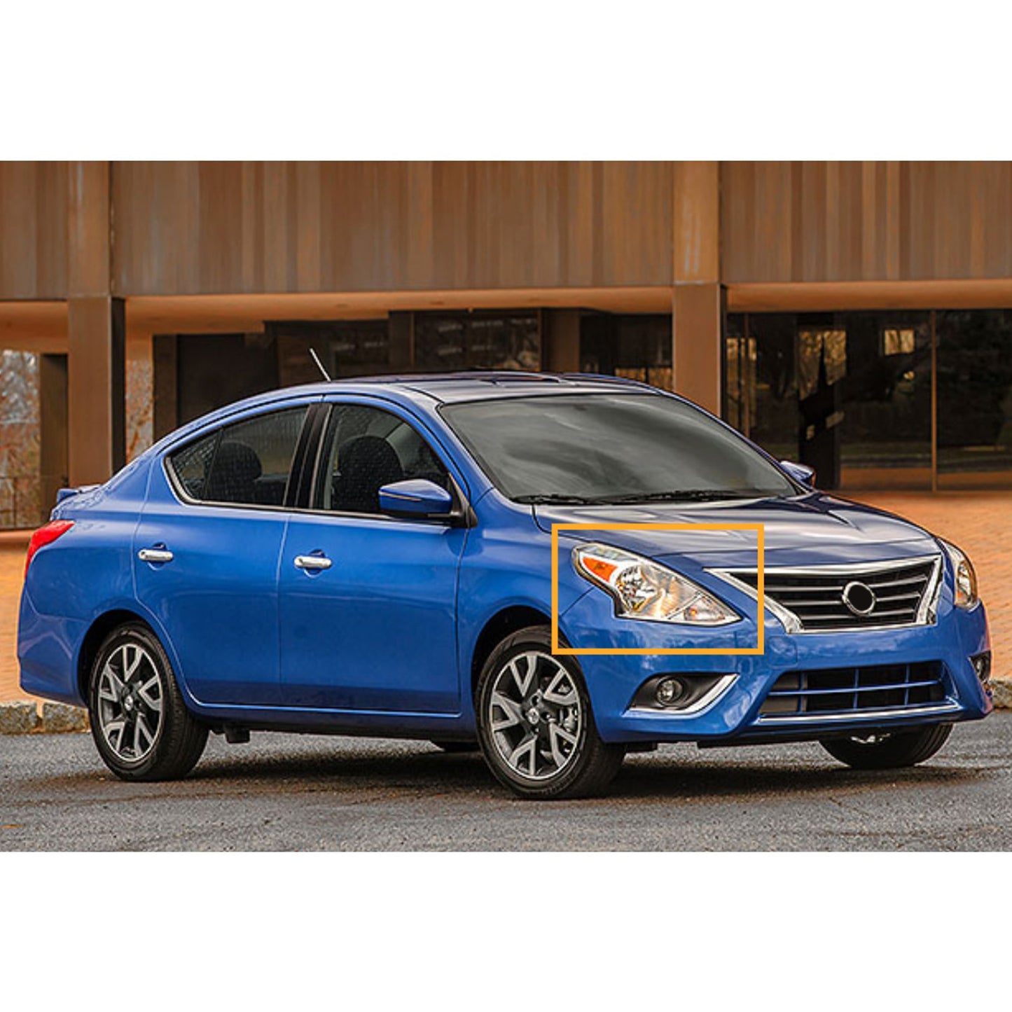 CrazyTheGod VERSA N17 2014-2020 Facelift Sedan 4D Guide LED Angel-Eye Projector HID Headlight Headlamp Black EU V2 for NISSAN LHD