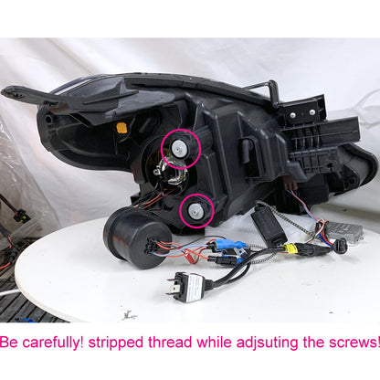 CrazyTheGod VERSA N17 2014-2020 Facelift Sedan 4D Guide LED Angel-Eye Projector HID Headlight Headlamp Black US V2 for NISSAN LHD