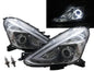 CrazyTheGod Livina X-Gear L11 ไฟหน้าโปรเจคเตอร์ LED Angel-Eye MPV 5D Guide เจเนอเรชั่นที่ 2 ปี 2013-ปัจจุบัน พร้อมมอเตอร์ โครเมียม สำหรับ NISSAN RHD