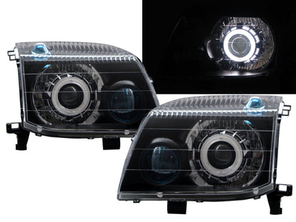 CrazyTheGod X-TRAIL T30 First generation 2001-2007 SUV 5D CCFL Projector Headlight Headlamp Black for NISSAN RHD