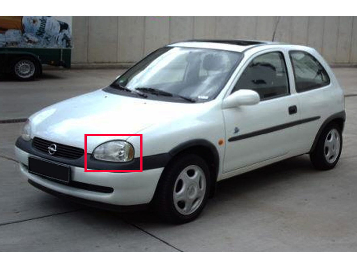 CrazyTheGod Corsa B 1993-2000 Hatchback 3D/5D CCFL Projector Headlight Headlamp Chrome for OPEL RHD