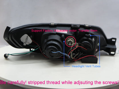 CrazyTheGod 306 thế hệ đầu tiên 1993-1997 Sedan/Wagon/Convertible 2D/4D/5D Projector LED R8Look Đèn pha mạ crôm cho PEUGEOT RHD