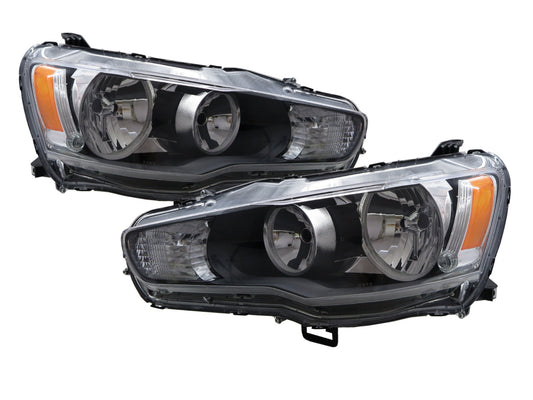 CrazyTheGod INSPIRA 2010-2015 Sedan 4D Clear Halogen Type Headlight Headlamp Black for PROTON LHD