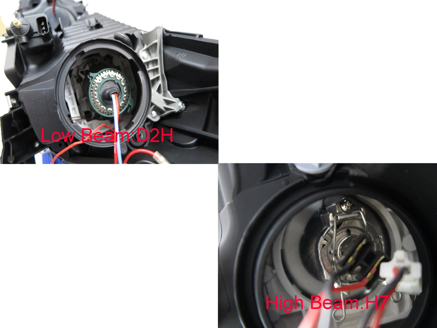 CrazyTheGod Perdana Second generation 2013-2016 Sedan 4D LED Devil Eye Bi-Projector D2H W/S Ballast Halogen Type Headlight Headlamp Black for PROTON LHD